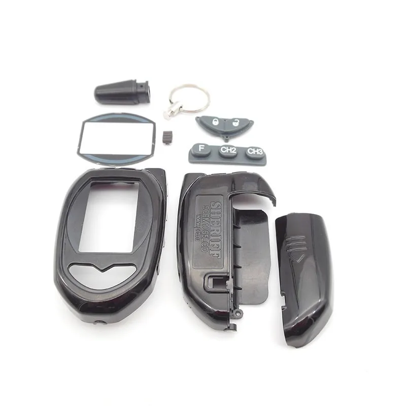 10PCS/lot ZX 1055 case keychain Body Shell for 10 PCS Sheriff ZX1055 ZX1050 ZX925 ZX-1055 ZX-1050 ZX-925 LCD Remote Control Key