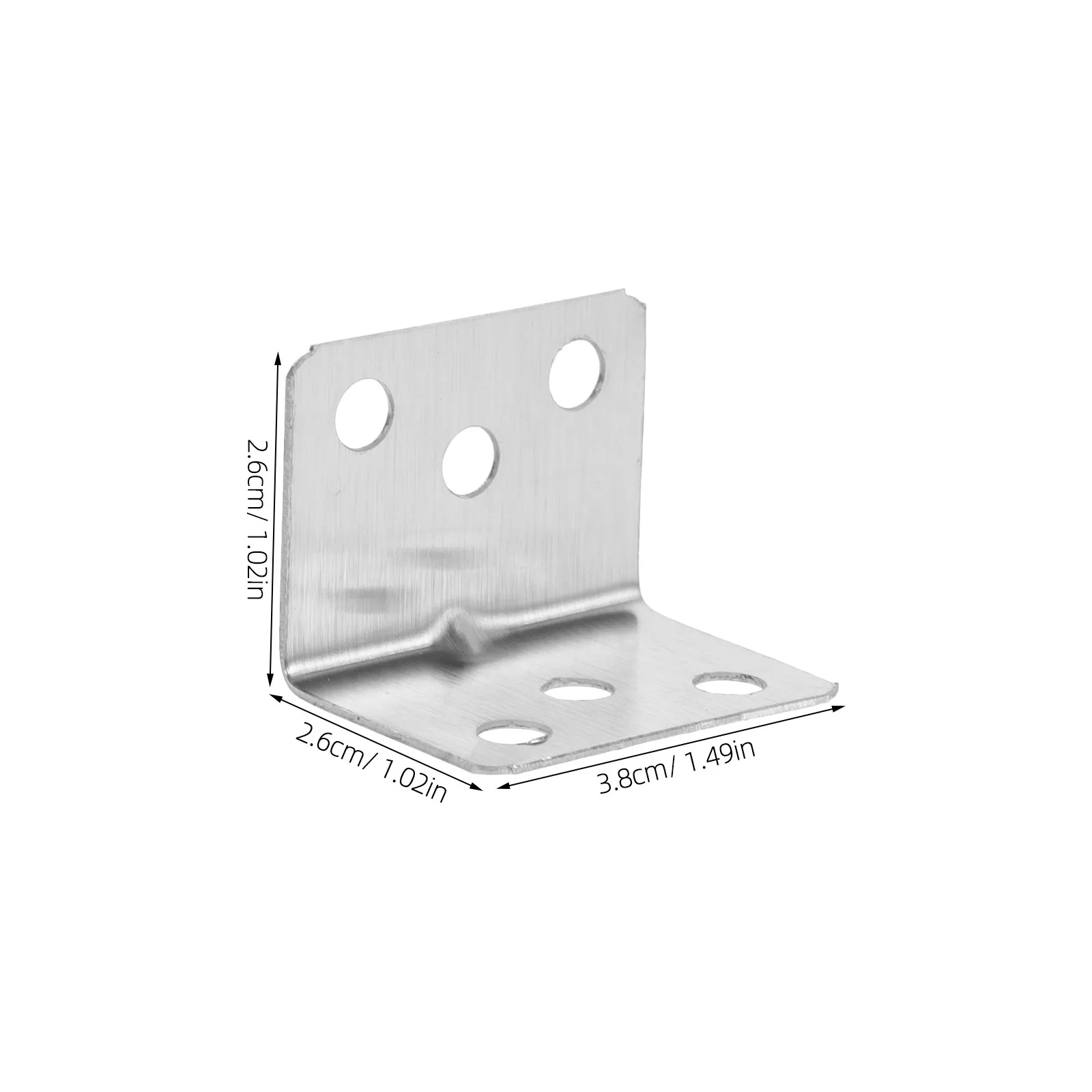 12Pcs Metal Corner Bracket Stainless Steel 90 Degree L Shape Shelf Support Bracket for Bookshelves Cabinets Display Cases Shelf