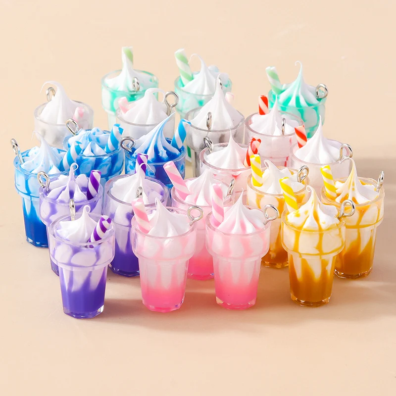 Leslie 10 Stück Gemischte Stile Sommer-Glasfläschchen mit Perlen-Muschel-Anhängern für DIY Ohrringe, Schlüsselanhänger, Halsketten und Schmuckherstellung – Detail 39