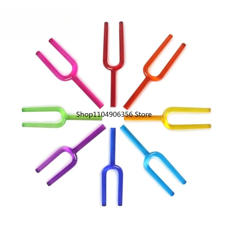 

for Crystal Soul 16mm Chakra Quartz Tuning Fork Set Spirit Musical Instrument 8-piece Tuning Fork Instrument Series