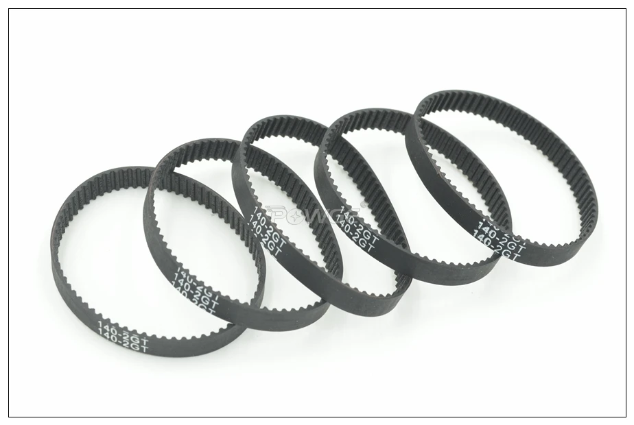 Powge-小さなバックラッシュ付き同期ベルト、リニアモーション、w = 6mm、9mm、140mm、142mm、144mm、146mm、148mm、150mm、152mm 2gt、1個
