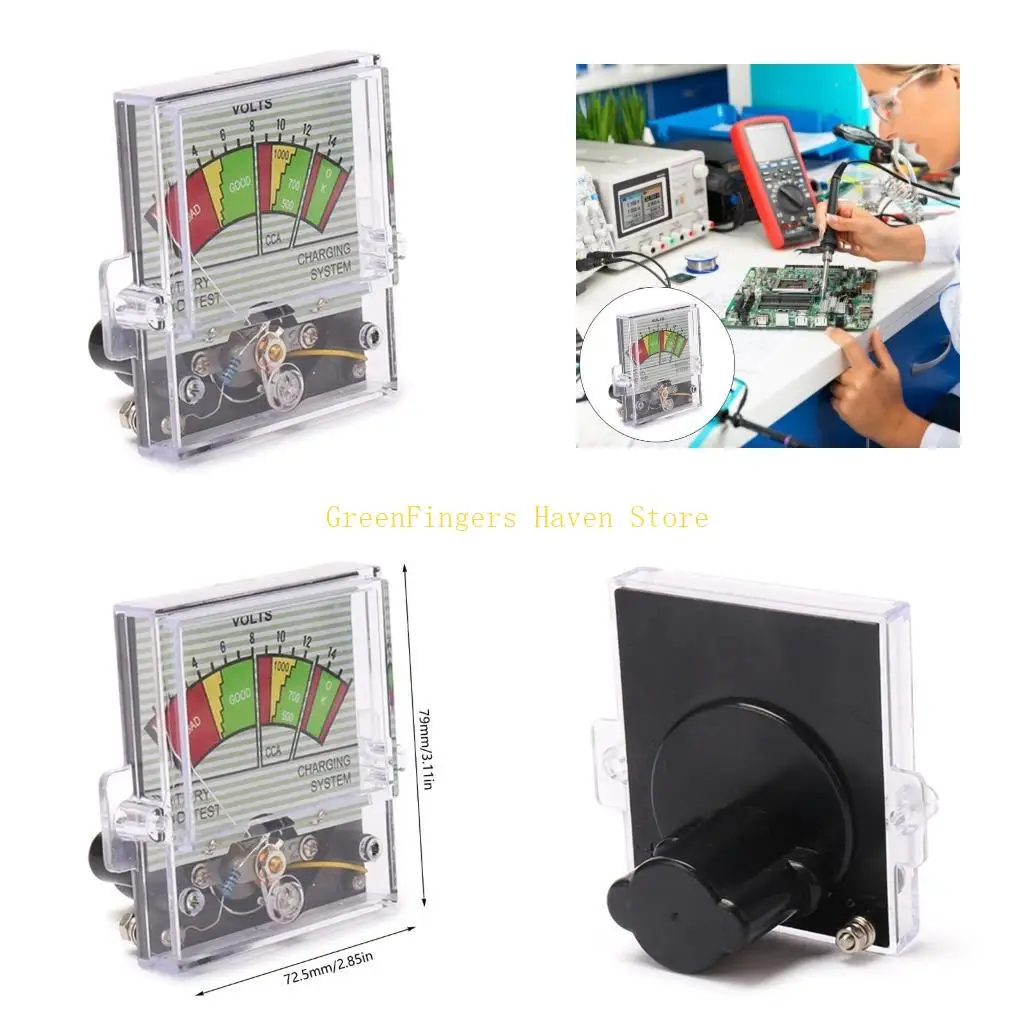

F68D High Sensitivity Voltmeter Square Meter Gauge Battery Load Test Compact Size Easy Installation Suitable for Mining