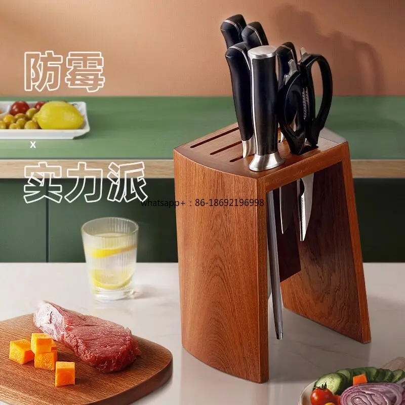 Kitchen  Holder Shelf Storage Holder Ebony High-end Kitchen Holder Solid Wood Anti-mildew Countertop