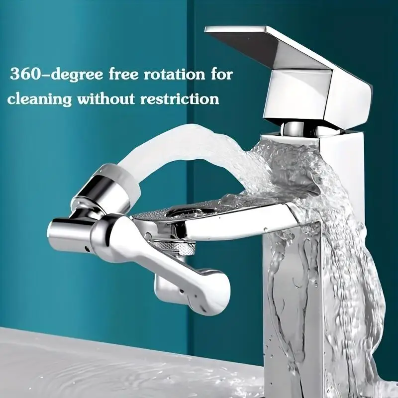 Upgrade Your Kitchen And Bathroom With This 1080° Rotating Faucet - A Versatile Robotic Arm For Washing Hair, Face And Eyes!