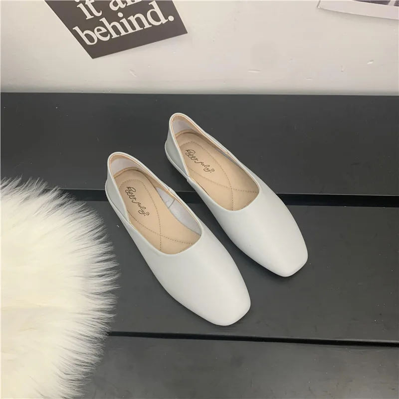 Round Toe Retro Woman Shoes Shallow Mouth Female Footwear Soft Casual Sneaker Slip-on Dress Grandma Slip On Moccasin Summer New