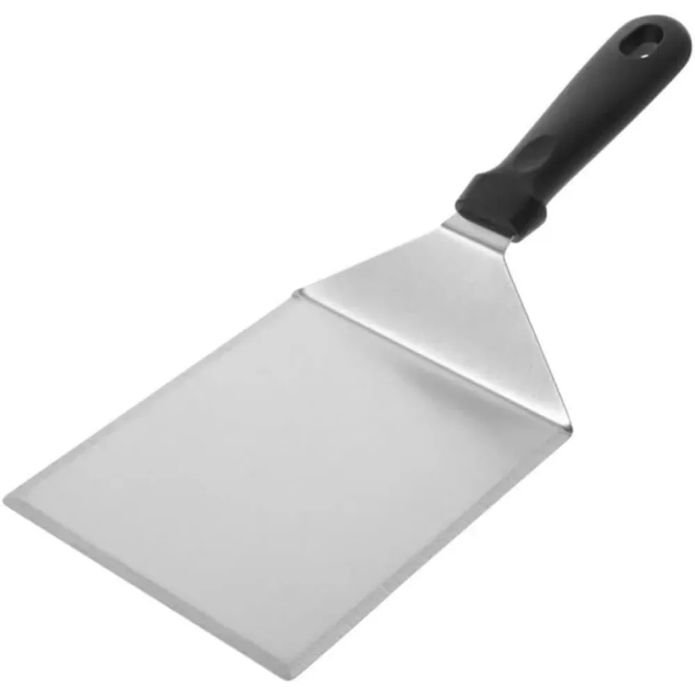 Stainless Steel Cooking Spatula, with Durable and Not Easily Deformed Wide Smash Burger Spatula for Flipping Burgers and More