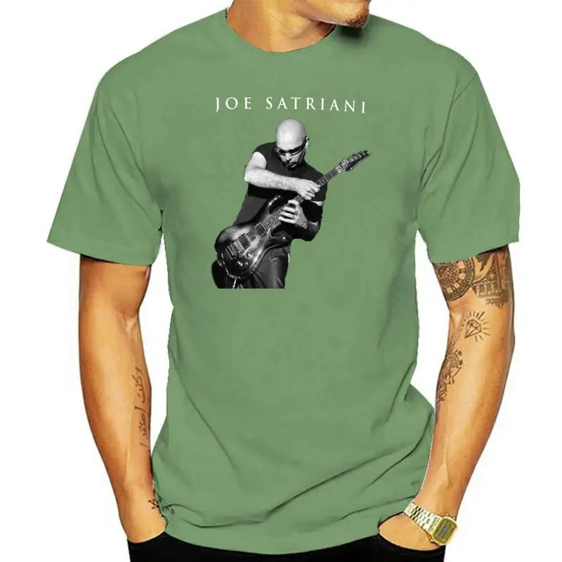 New JOE SATRIANI Rock Music Guitarist Legend Men's Black T-Shirt Size S-3XL Printed T Shirt Summer Men'S top tee