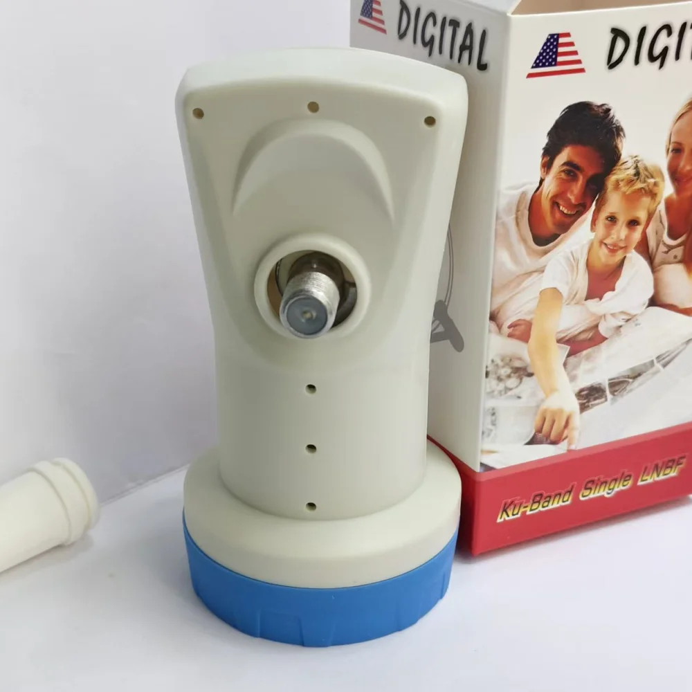 Digital Ku-Band Universal Single LNBF 9.75/10.6GHz Low Noise Single Output Satellite LNB For FTA Dish TV