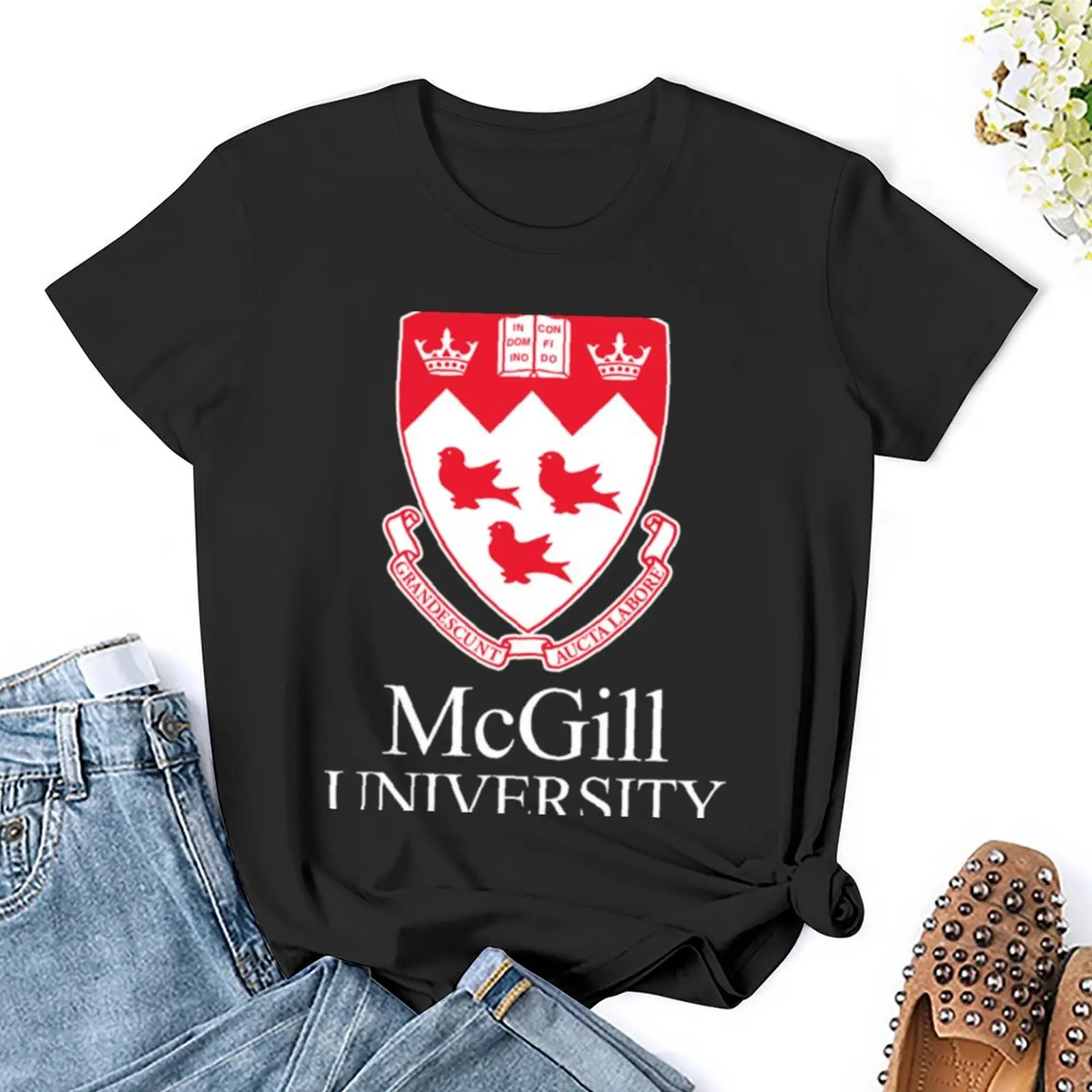 McGill University Classic T-Shirt aesthetic clothes funny Female clothing western t shirts for Women