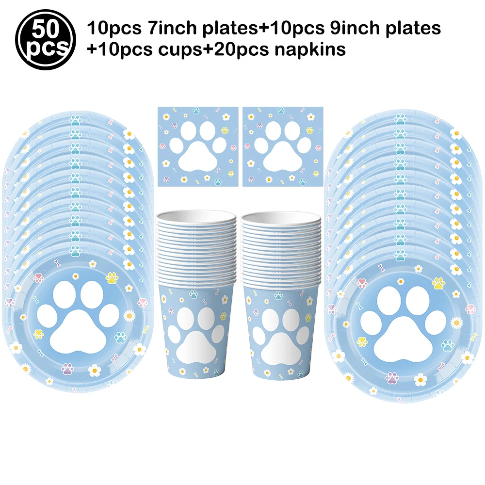 Katzen-Themen Einweggeschirr-Set Pappteller Becher Servietten Tischdecke Haustier Kätzchen Thema Kinder Geburtstag Party Dekoration Zubehör – Detail 4