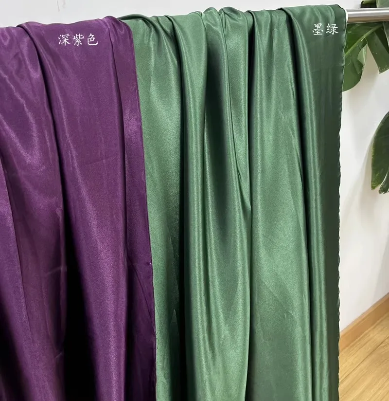 Smooth Soft Satin Lining Fabric Fuchsia Burgundy Deep Red Caramel Wedding Decoration Backdrop Draping DIY Sew Couture Material