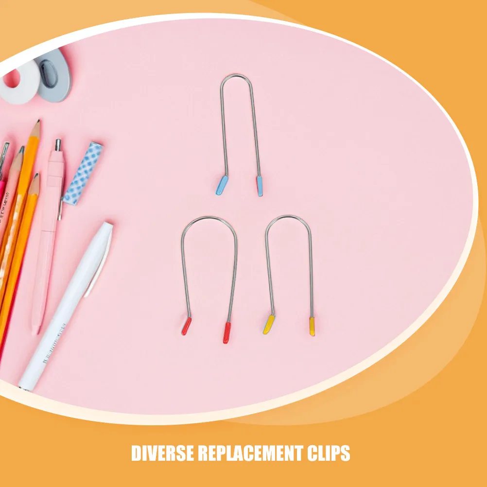 48Pcs Hot Roller Clips Replacement Secure Pins Hair Rollers Clips U Shape Design Assorted Colors Suitable for Women Hair Styling