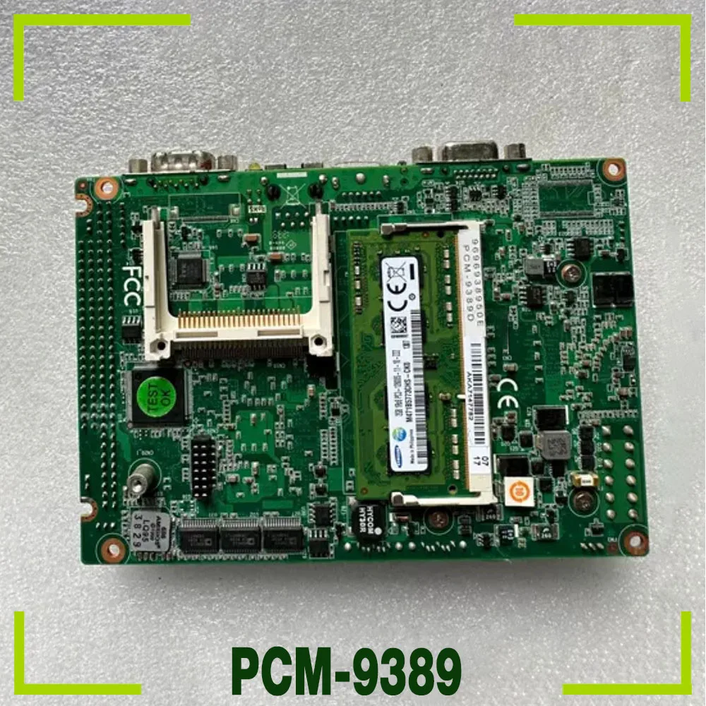 PCM-9389 For Advantech Industrial  motherboard D525 dual-core processor PC104 Industrial motherboard PCM-9389D