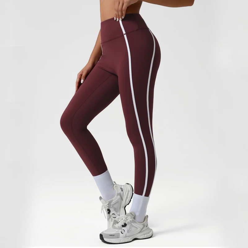 Women High Waist Sports Leggings Buttery Soft Stretchy Fitness Yoga Pants Slim Fit Gym Tights Female Outdoor Running Sportswear