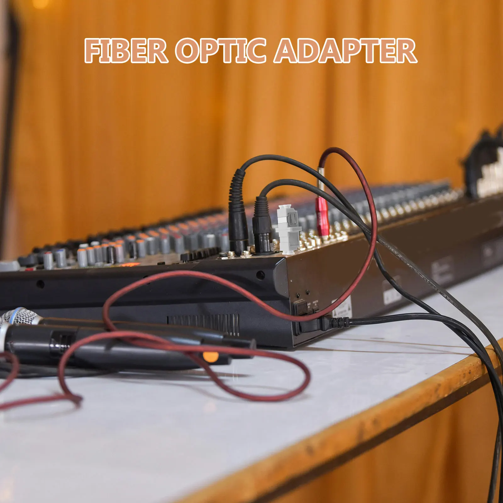 

5pcs Fiber Optic Adapter LC Duplex Coupler Simplex Connector Network Components Audio Coupling Plastic Durable Reliable fiber