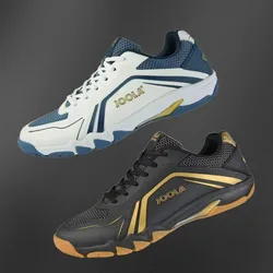 Chaussures de tennis de table professionnelles pour hommes et femmes, chaussures de badminton noires et blanches, chaussures de sport d'intérieur coordonnantes unisexes, chaussures d'entraînement pour couples