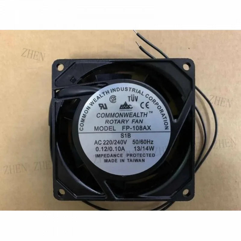 Y 1pcs 80*80*25mm 2Wire FOR  cooling FP-108AX S1B AC220V/240V 0.12/0.10A