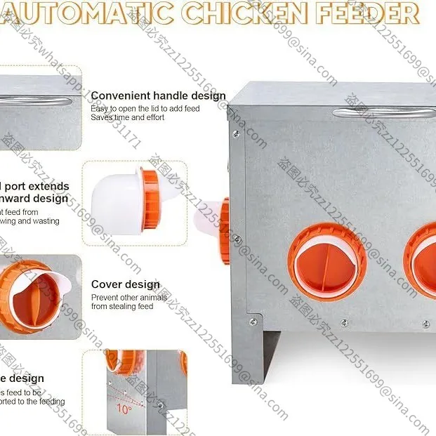 Suitable for 4 Hole Trough Feeder, Feeding Trough, Rat Feeder ChickenFeeder