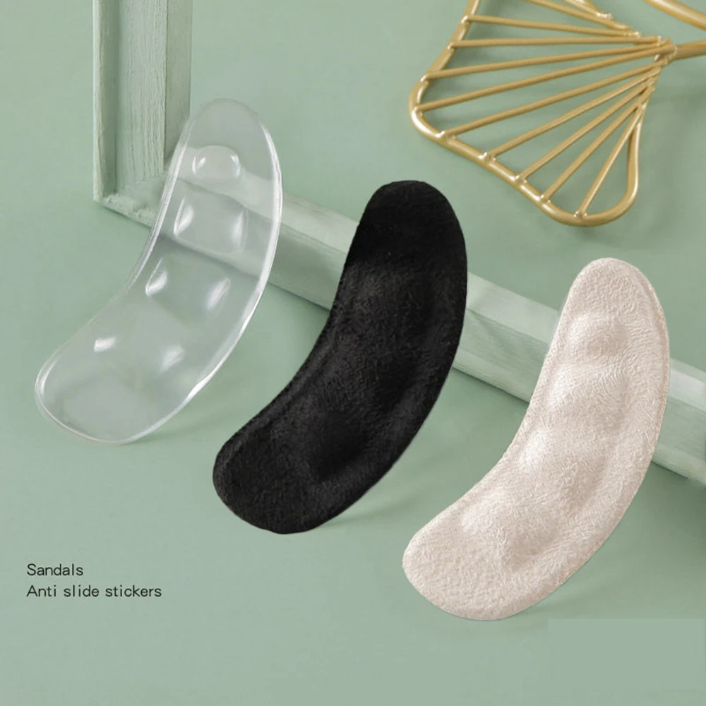 Weiche Silikon-Pads für Damenschuhe, rutschfestes Vorfuß-Einlegepad, Ferseneinlage, Gel-Einlegesohlen für Absätze, Sandalen, rutschfester Fuß – Detail 12