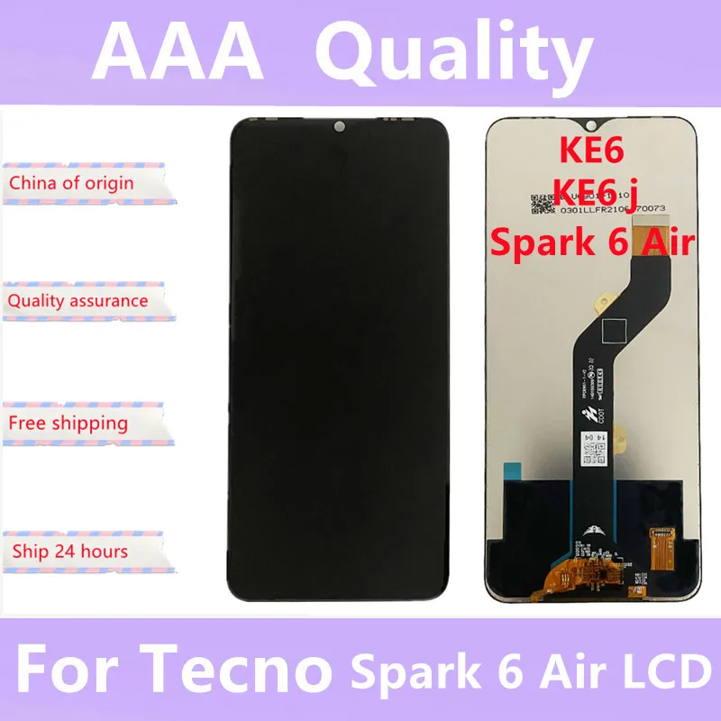 

7.0" For Tecno Spark 6 Air / KE6 / KE6j LCD Display + Touch Screen Digitizer Assembly Replacement