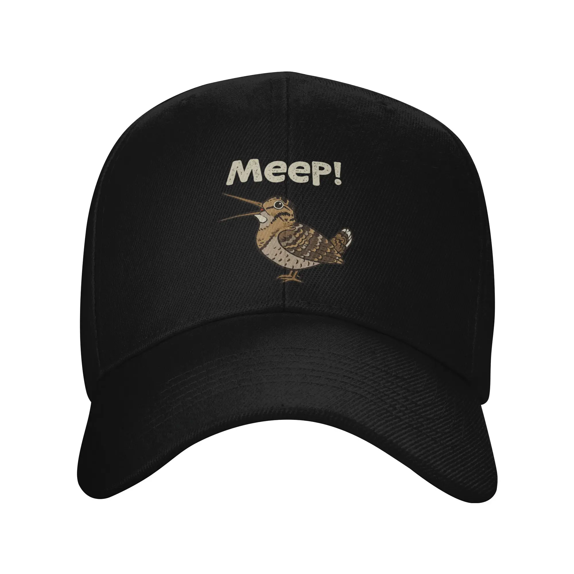 Meep Bird Meme Saying Meep Birds American Woodcocks Bird Men Women Baseball Caps Hat Outdoor Summer Adjustable Snapback Hat