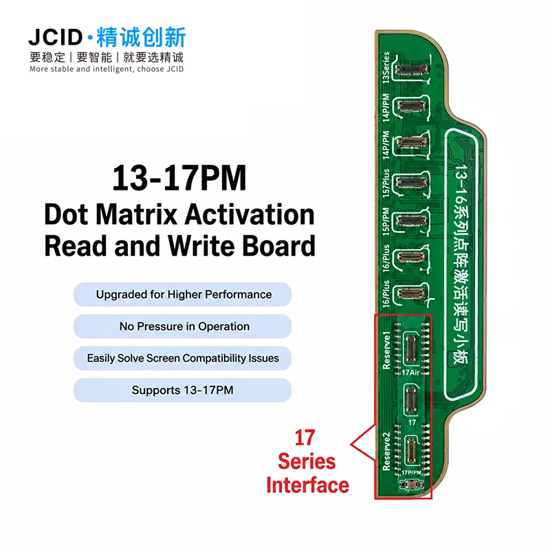 JCID X-17 Series Tag-on Face ID Flex Cable for IPhone X MAX 11 12