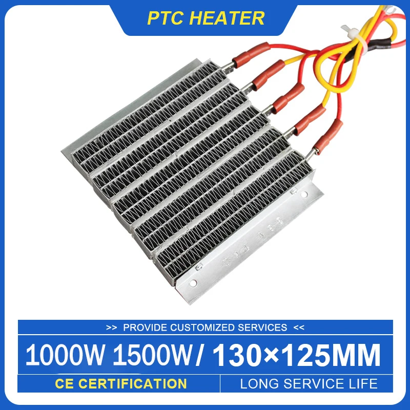 220V 36V 48V 60V 1000W 1500W fabricantes de calentadores PTC venta directa elemento calefactor de aire de cerámica PTC 100B4 135*125*15mm