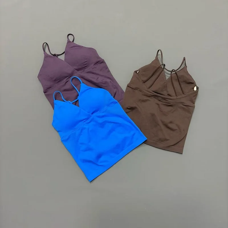 HISTELLO Vision Sports Top Women Slim Fit Gym Workout Vest High Elastic Yoga Tank Top Quick Dry Activewear Running Fitness Vest image 3