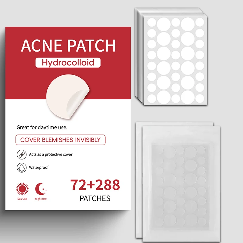 

360pcs/set Face Skin Care Acne Pimple Patch 2 Sizes Invisible Professional Healing Absorbing Spot Sticker Covering For Men Women