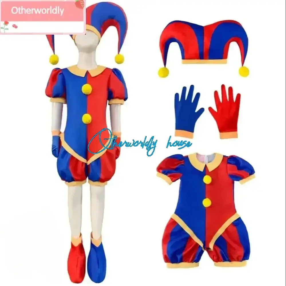 Pomni Cosplay Costume Amazing Digital Circus Cosplay Costume Ragatha Jax Caine Zooble Gangle Jumpsuit Halloween Adult Kids Gifts