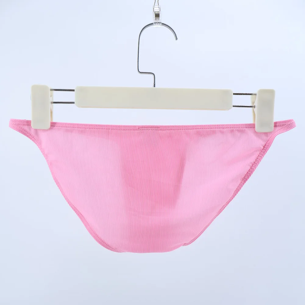 Men Fashion Casual Comfortable Ribbing High Fork Underwear Briefs U Convex Pouch Stretch Panties Bikini Underpants
