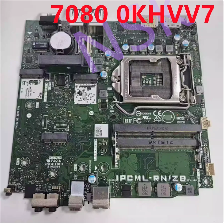 

Original CN-0KHVV7 KHVV7 For DELL 7080 MFF Desktop Motherboard IPCML-RN/ZB KHVV7 0KHVV7 35W 100% Tested OK