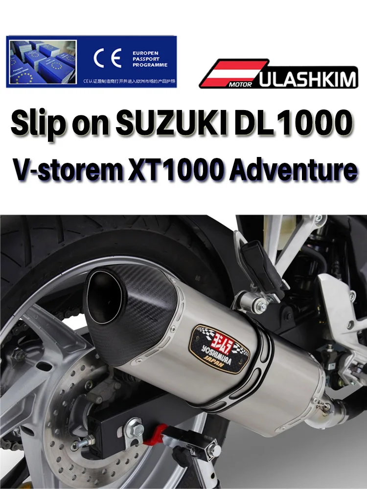 Motorcycle Exhaust Slip-On For SUZUKI V-STROM VSTROM 1000 1050 V DL1000  DL1050 2020-2021 Middle Pipe