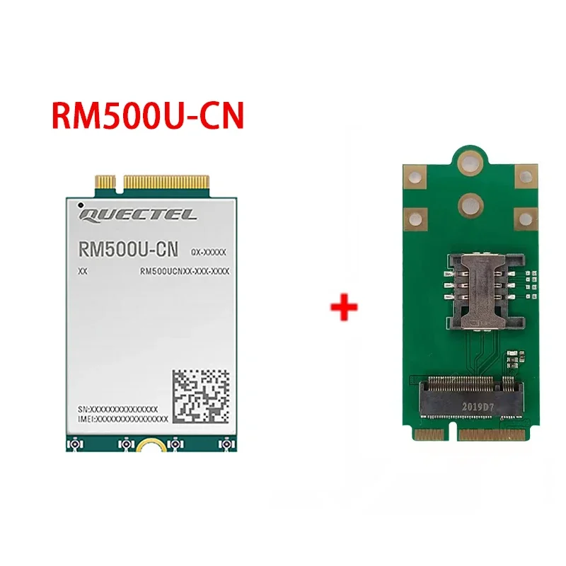 Novo original quectel RM500U-CN chips rm500u iot/embb-ottimizado 5g cat 16 m.2 módulo com adaptador tipo c