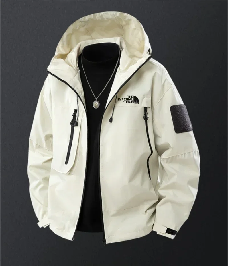 

2025 Men's Waterproof Windbreaker Jacket, Lightweight Hooded Outdoor Coat, Windproof and Rainproof Sportswear, Fashionable Hikin