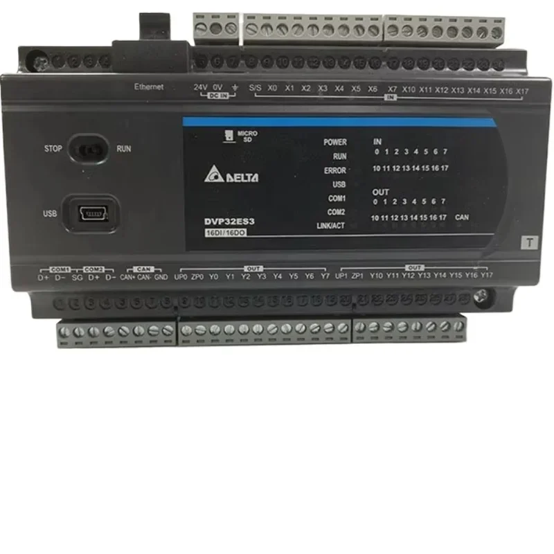 Delta PLC DVP60ES200R/T PLC&HMI All in One Control DVP16ES200R Modular Programmable Controller Brand New