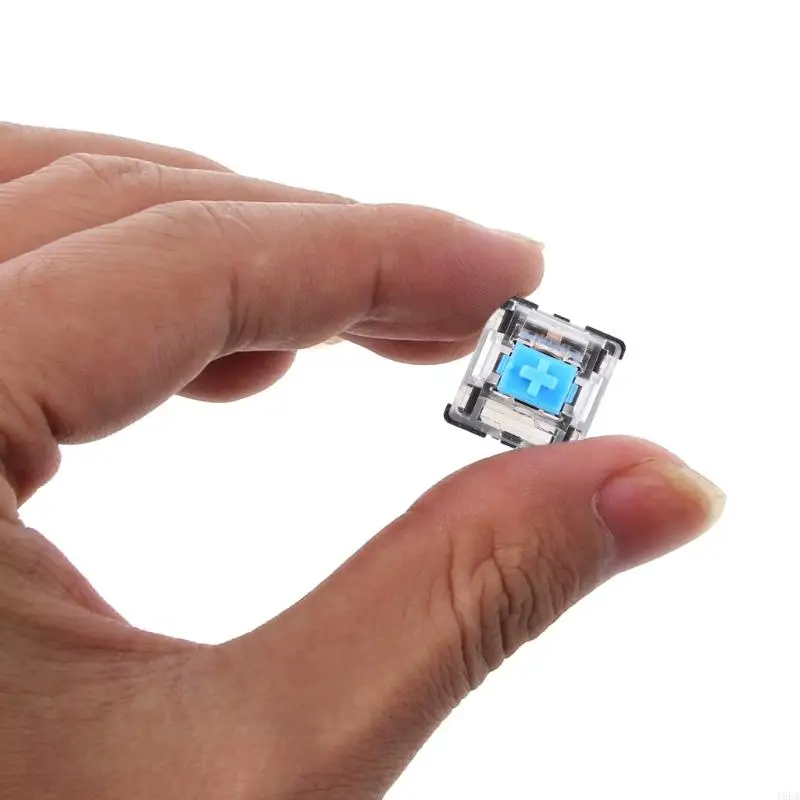 T5EA 10pcs 3pins لوحة المفاتيح مفاتيح مفاتيح زرقاء استبدال للكرز MX الميكانيكية