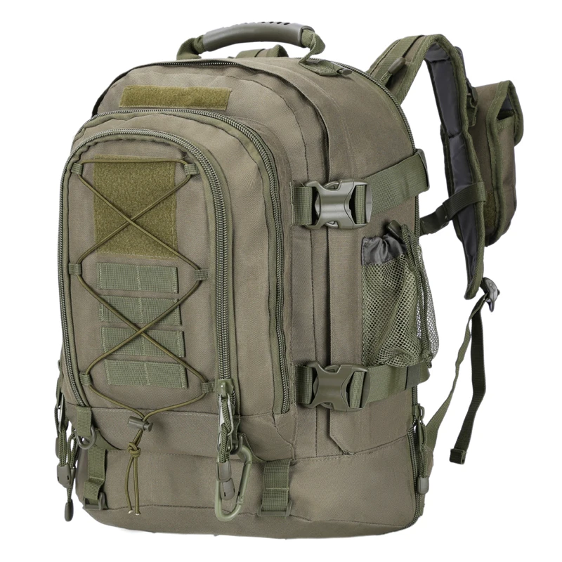 60L Male Travel Tactical backpack  Hiking Camping backpack Expandable Army Backpacks