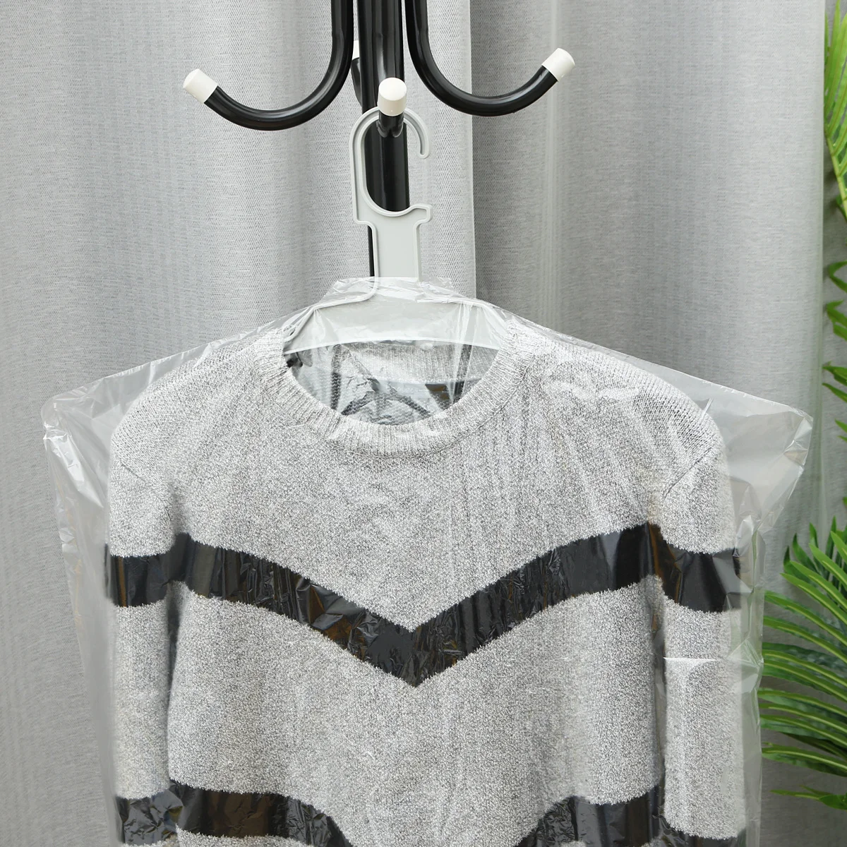 

50Pcs Clothes Dust Covers Transparent Water Resistant Garment Suit Bags Protective Storage for Travel Home Dry Cleaning