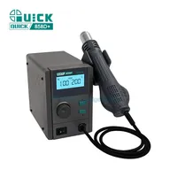 Soldering Stations QUICK 858D+ Hot Air Desoldering Station LCD Digital Display Rework Station Hot Air Gun For Chip PCB SMD