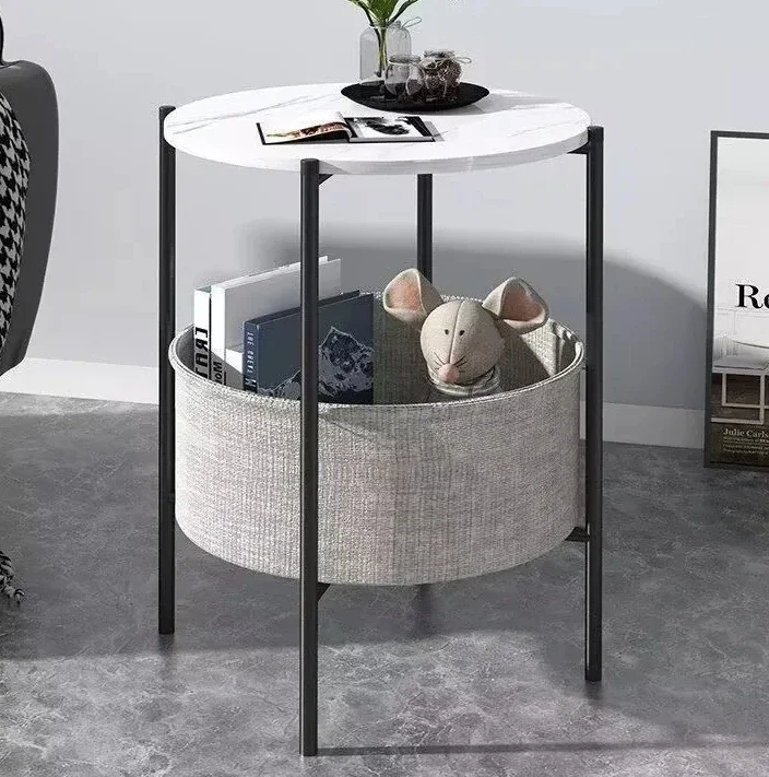 Simple Minimalist Modern Coffee Table Sofa Corner Table Bedside Bedroom Small Round Table Side Tables Living Room Furniture