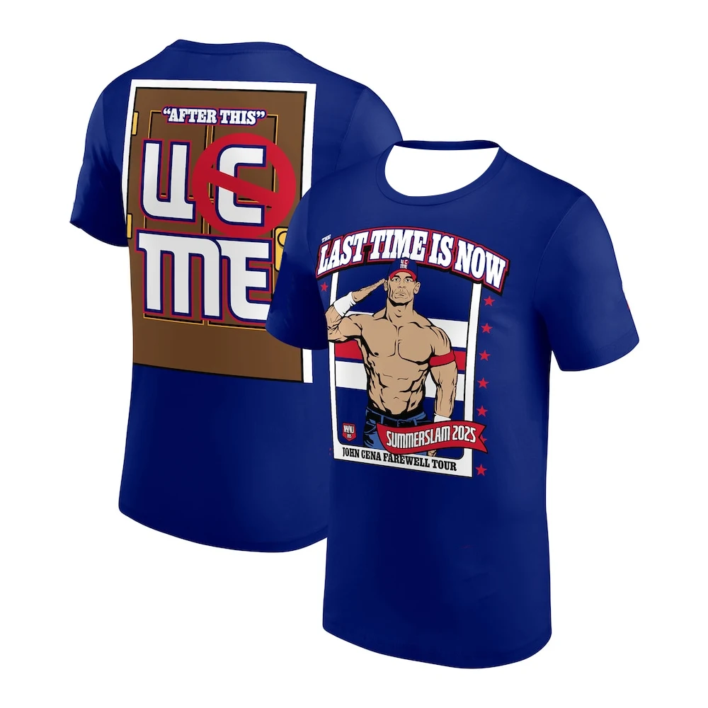 2025 جون سينا جولة وداع SummerSlam تي شيرت رجالي ثلاثية الأبعاد تي شيرت الشباب الاطفال المصارعة المشجعين يجب أن يكون للجنسين المحملة #1
