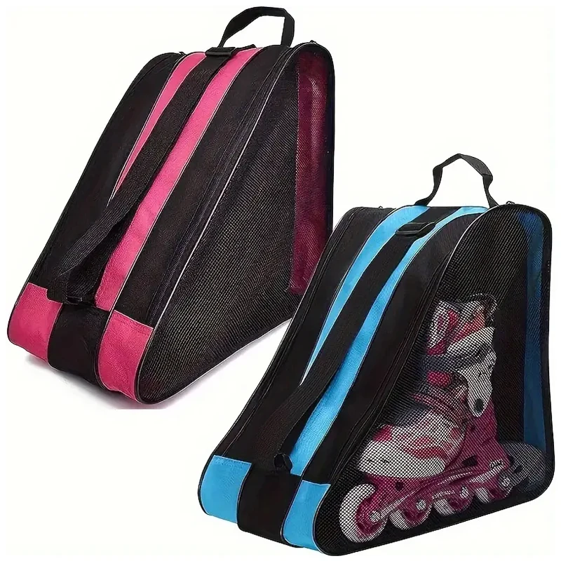 1/2Pcs Portable Roller Skates Bag Ice Skating Bag Large Breathable Kids Inline Skates Bag Skates Storage Bag Skating Shoes Bag