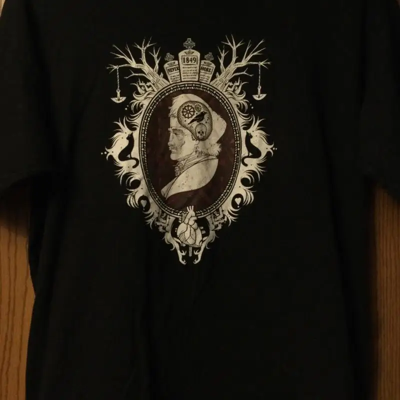 Edgar Allan Poe ÄúThe Raven Nevermore Äù 1849 Death Of Black XL T shirt