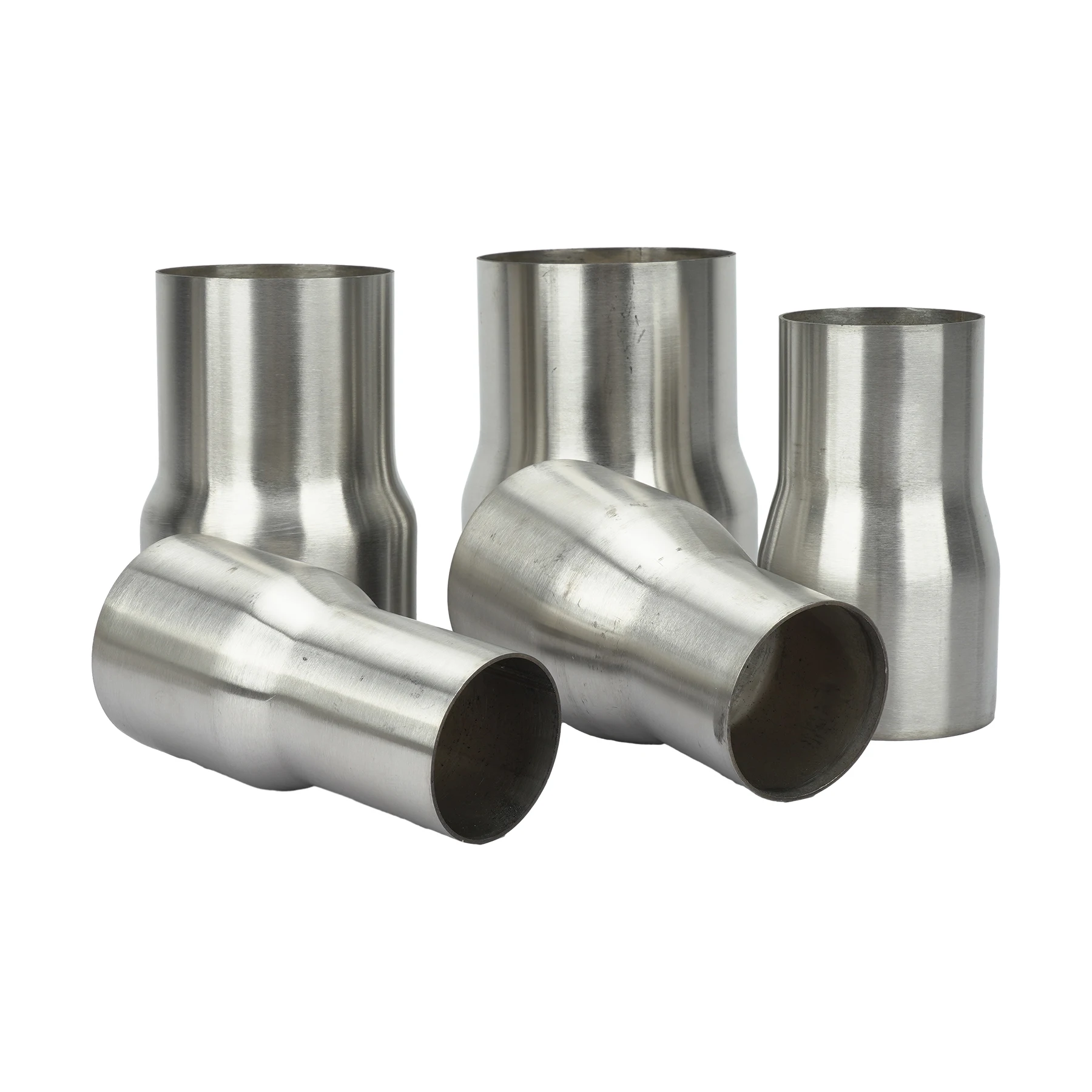 ท่อไอเสียสแตนเลสเชื่อมต่อท่อ 2 2.25 2.5 3 3.5 นิ้วอะแดปเตอร์Coupler 51 - 89 มม.ท่อไอเสียรถยนต์การเชื่อมต่อท่อ