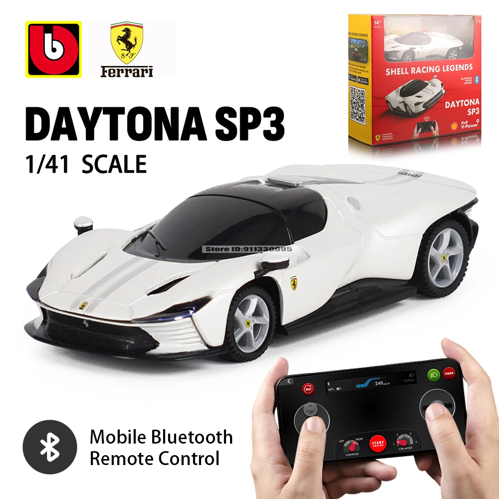 Bburago 1:41 Ferrari F1 SP3 488 GTE 330 296 GTB SF23 remote-controlled racing car Alloy die-casting car model toy gift