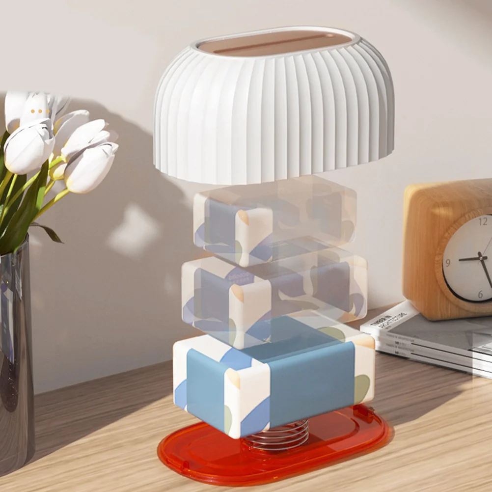 

Tissue Box Holder Pumping Paper Cover Compact Lightweight Desktop Tissue Storage Case Napkin Holder for Kitchen Living