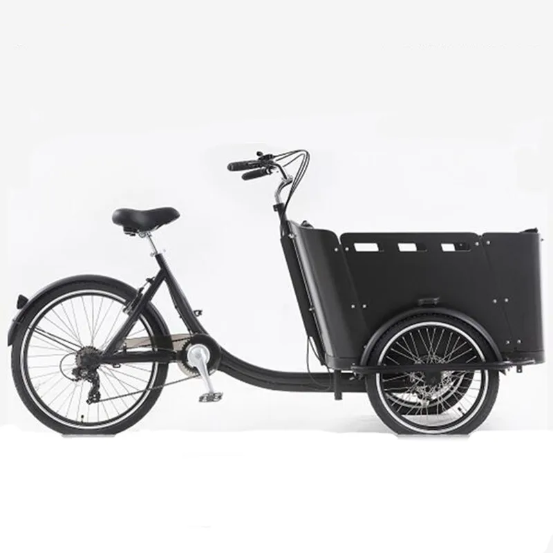 4 Seats Electric Family Cargo Bike Adult Tricycle for Transport and Grocery Shopping The Most Advanced Cargo Bike Ever Built