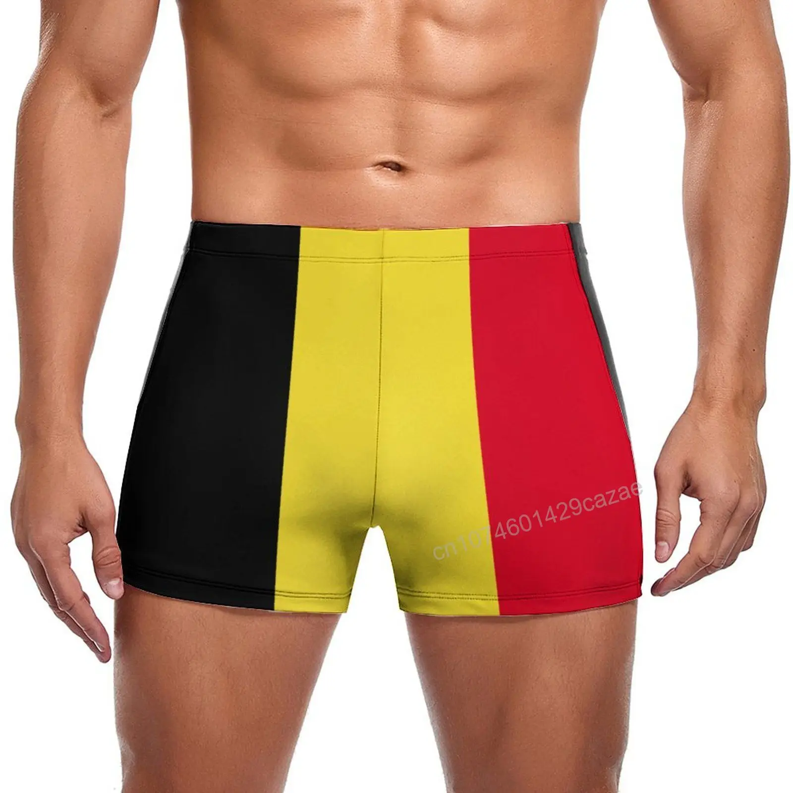 Swimming Trunks Belgium Flag Quick Dry Shorts For Men Swim Beach Short Summer Gift