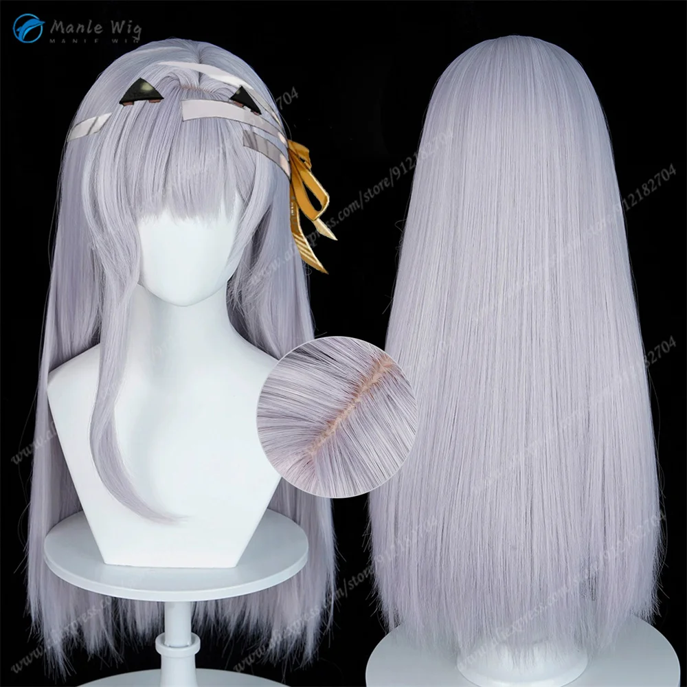 

Nikke Marian Cosplay Wig 70cm Silver Purple Wigs Heat Resistant Synthetic Hair Halloween Cosplay Anime Wig For Women Role Play